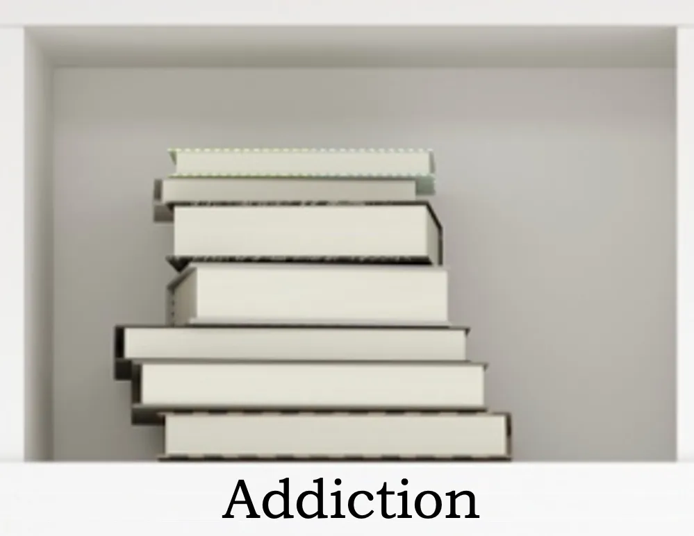 Addiction Books Shelf