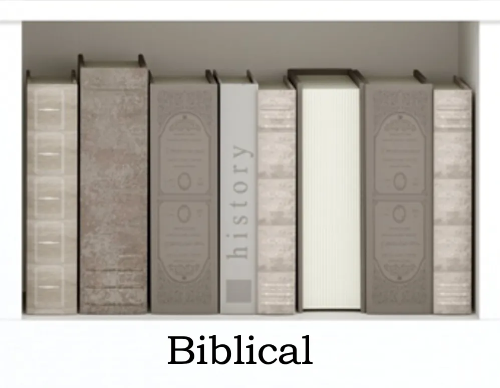 Biblical Books Shelf